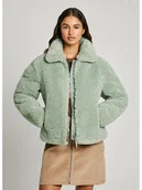 Kurtki damskie - Pepe Jeans Kurtka polarowa w kolorze jasnozielonym - miniaturka - grafika 1