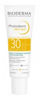 Kremy do twarzy z filtrem - Bioderma Photoderm AKN Mat przeciwsłoneczny krem matujący SPF30/UVA 13 40ml - miniaturka - grafika 1