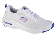 Sneakersy damskie - Skechers Arch Fit-Infinity Cool 149722-WMLT damskie sneakersy, białe, rozmiar 36 - miniaturka - grafika 1