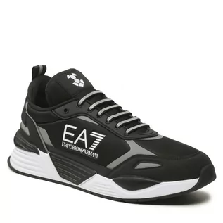 Półbuty męskie - Sneakersy EA7 Emporio Armani X8X159 XK364 N763 Black+Silver - grafika 1