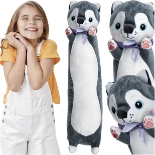 Maskotka Pluszak Poduszka Długi Miś Zabawka Przytulanka 70 cm dla Dzieci 0+ KRUZZEL - Maskotki i pluszaki - miniaturka - grafika 1