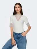 Koszulki i topy damskie - ONLY Koszulka w kolorze białym - miniaturka - grafika 1