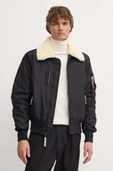 Kurtki męskie - Alpha Industries kurtka bomber męski kolor czarny zimowa - miniaturka - grafika 1