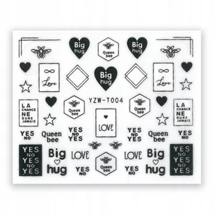 Allepaznokcie Naklejki do paznokci samoprzylepne YZW-T004 - Ozdoby do paznokci Allepaznokcie Naklejki do paznokci samoprzylepne YZW-T004 - Ozdoby do paznokci - miniaturka - grafika 1