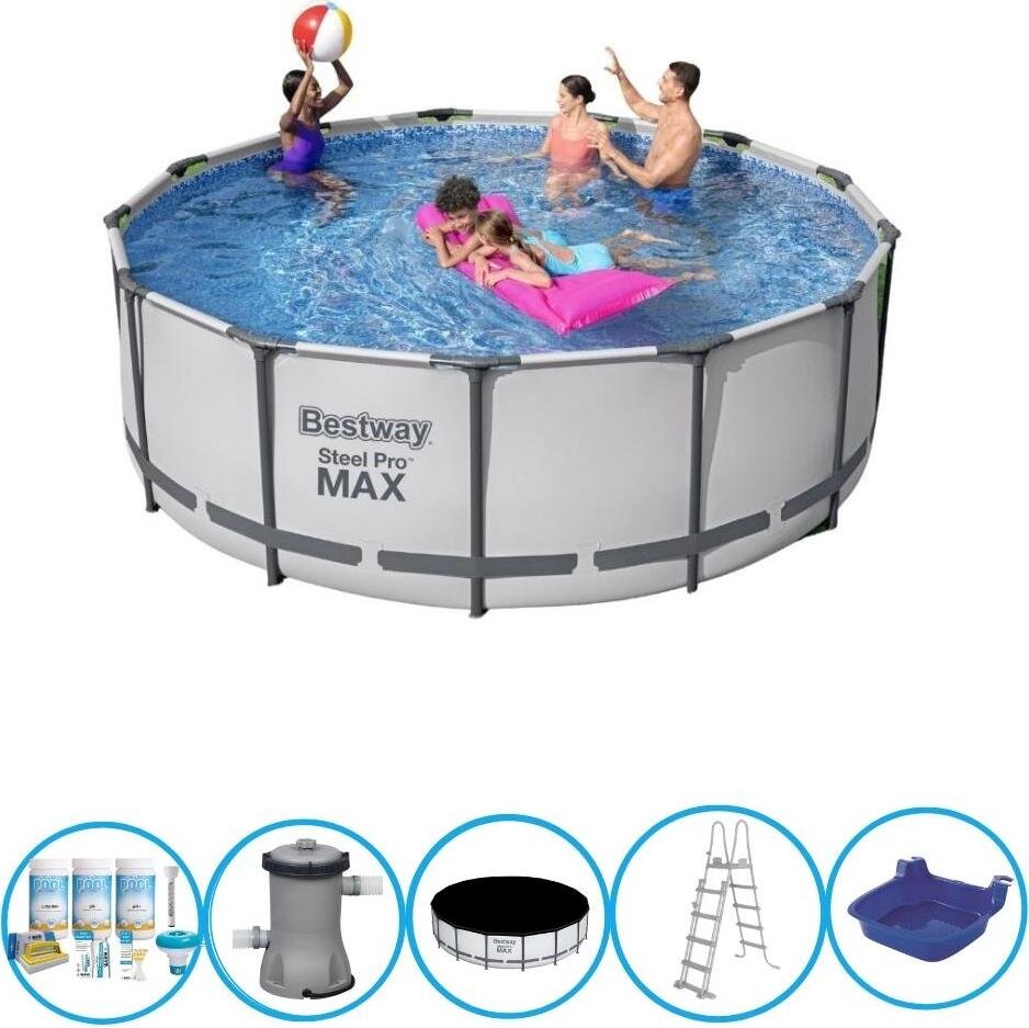 Basen Bestway Steel Pro MAX - z akcesoriami - 396x122 cm