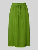 Spódnice - Spódnica midi rozkloszowana z czystego lnu model ‘LINNA’ - miniaturka - grafika 1