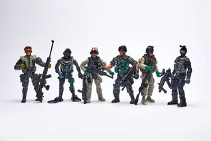 Figurki SWAT żołnierze 6 szt Armia Ruchome figurki Wojsko Counter Strike - Figurki dla dzieci - miniaturka - grafika 1