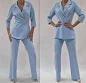 Komplety damskie - Błękitny komplet rozmiar 36 - miniaturka - grafika 1