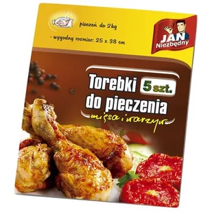 Jan Niezbędny Sarantis Torebki do pieczenia 25x38cm 5szt 8571007815 - Folia, papier śniadaniowy, serwetki - miniaturka - grafika 1