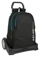 Plecaki szkolne i tornistry - Safta KELME IRON Plecak szkolny, ergonomiczne plecy, z wózkiem Evolution, idealny dla dzieci w różnym wieku, wygodny i wszechstronny, jakość i wytrzymałość, 32 x 16 x 44 cm, Czarny (Black), M, Casual - miniaturka - grafika 1