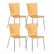 Krzesła - Krzesło drewniane CALGARY, kolor naturalny - miniaturka - grafika 1
