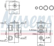 Akcesoria do klimatyzacji i ogrzewania - Zawór rozprężny, klimatyzacja Nissens 999457 - miniaturka - grafika 1