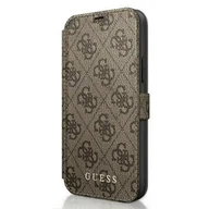 Etui i futerały do telefonów - Guess GUFLBKSP12S4GB iPhone 12 5,4" brązowy/brown book 4G Charms Collection - miniaturka - grafika 1
