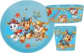 Miseczki i talerzyki dla dzieci - Koziol Zestaw obiadowy dla dzieci CONNECT PAW PATROL z tworzywa organic - miniaturka - grafika 1