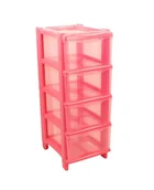 Komody dla dzieci - GIO'STYLE Essential Cassie dla dzieci, 4 szuflady, różowa, wys. 76 cm, wyprodukowano we Włoszech - miniaturka - grafika 1