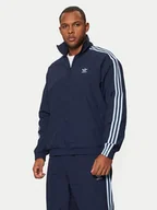Bluzy męskie - adidas Bluza adicolor Firebird JP1253 Granatowy Loose Fit - miniaturka - grafika 1