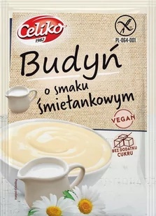 Celiko Budyń o smaku ŚMIETANKOWYM w proszku 45g - Budyń - miniaturka - grafika 1