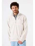 Odzież trekkingowa męska - Garcia Bluza polarowa w kolorze kremowym - miniaturka - grafika 1