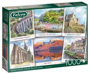 Puzzle - Jumbo Puzzle 1000 Falcon Pozdrowienia ze Szkocji G3 - miniaturka - grafika 1