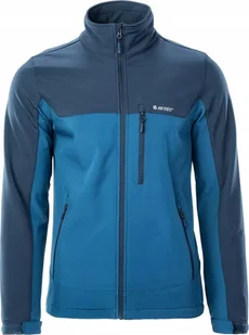 Męski Kurtka Przejściowa Softshell Hi-tec Torel Niebiesko-granatowa r M - Kurtki męskie - miniaturka - grafika 1