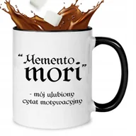 Kubki - Kubek Ceramiczny Czarno Biały 330 ml MOMENTO MORI Serial 1670 Zabawne Wzory - miniaturka - grafika 1