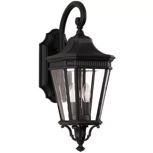 Feiss COTSWOLD LANE FE/COTSLN2/M BK kinkiet 2x60W E14 - Lampy ogrodowe - miniaturka - grafika 1