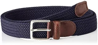 Paski - Gant Elastic Braid Belt Pasek Mężczyźni, Niebieski (Marine), 80cm/32W - grafika 1