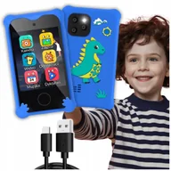 Zabawki interaktywne dla dzieci - TELEFON DLA dzieci ZABAWOWY SMARTFON Z APARATEM KAMERĄ I GRAMI - miniaturka - grafika 1