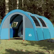 Namioty - vidaXL Namiot kempingowy, 4-os., niebieski, 483x340x193 cm, tafta 185T - miniaturka - grafika 1