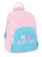 Plecaki - Safta BENETTON UNIQUE - Mini plecak do codziennego użytku, idealny dla dzieci w różnym wieku, wygodny i wszechstronny, jakość i wytrzymałość, 25 x 13 x 30 cm, Wielobarwna, M, Casual - miniaturka - grafika 1