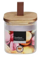 Pojemniki kuchenne - Słoik szklany z drewnianą pokrywką 750 ml - miniaturka - grafika 1