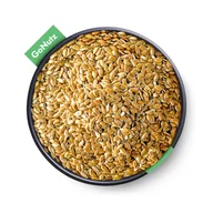 Ziarna i nasiona roślin strączkowych - GONUTZ Siemię lniane złote 1kg - miniaturka - grafika 1
