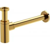 Syfony - Cersanit Inverto syfon umywalkowy butelkowy okrągły złoty S951-714 - miniaturka - grafika 1