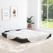 Łóżka - Lumarko Rama łóżka, ciemnobrązowa, bambusowa, 200 x 200 cm - miniaturka - grafika 1