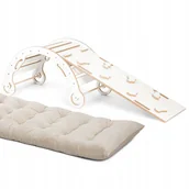 Skoczki dla dzieci - Duży Zestaw 3w1 Prezent Na Roczek Dla Dziecka Bujak Zjeżdżalnia Poduszka - miniaturka - grafika 1