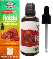 Suplementy naturalne - Royal Brand Ekstrakt z grzybów reishi suplement diety 50 ml - suplement - miniaturka - grafika 1
