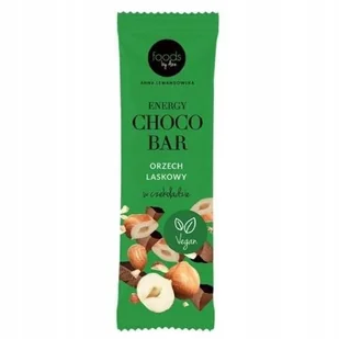 FOODS BY ANN Energy Choco Bar Orzech laskowy w czekoladzie, wegański 35g - Przekąski dla dzieci - miniaturka - grafika 1