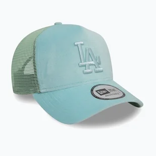 Czapka z daszkiem New Era Velour Trucker Los Angeles Dodgers green pstl WYSYŁKA W 24H 30 DNI NA ZWROT - Czapki damskie - miniaturka - grafika 1