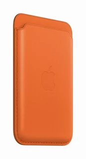 Portfele - Apple Skórzany portfel z MagSafe iPhone pomarańcz - darmowy odbiór w 22 miastach i bezpłatny zwrot Paczkomatem aż do 15 dni - grafika 1