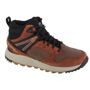 Buty Merrell Wildwood Sneaker Boot Mid WP J067299 - brązowe - Buty sportowe męskie - miniaturka - grafika 10