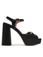 Sandały damskie - LOVE MOSCHINO Sandały JA1604CG1OIE0000 Czarny - miniaturka - grafika 1