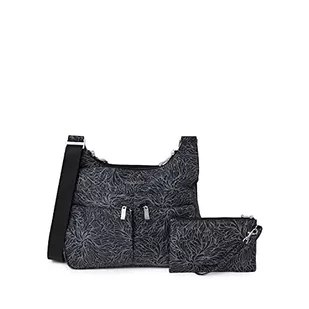 Baggallini Damska Crossover Crossbody z wymiennym korpusem RFID, jeden rozmiar, Kwiat Midnight, Rozmiar Uniwersalny - Torebki damskie - miniaturka - grafika 1
