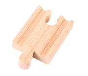 Zabawki konstrukcyjne - Tory krótkie drewniany tor mini do kolejki drewnianej 7 cm Bigjigs Rail BJT104-1 - miniaturka - grafika 1