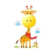 Lampy ścienne - Milagro Kinkiet GIRAFFE ZYRAFA tworzywo sztuczne wielokolorowy ML114 - miniaturka - grafika 1