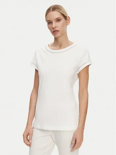 Luisa Spagnoli T-Shirt Brescello 542123 Biały Regular Fit - Koszulki i topy damskie - miniaturka - grafika 1