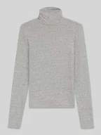 Bluzki damskie - Bluzka z długim rękawem o kroju slim fit z mieszanki lyocellu - miniaturka - grafika 1