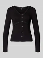 Bluzki damskie - Bluzka z długim rękawem o kroju slim fit z mieszanki wiskozy model ‘SINI’ - miniaturka - grafika 1