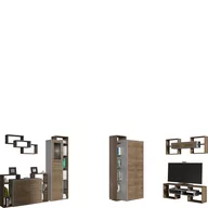 Inne meble do salonu - Zestaw Mebli do Salonu 4 Rio MebloCross Dąb Artisan / Biały Mat - miniaturka - grafika 1