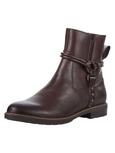 MARCO TOZZI Damskie botki Zip+Slip 2-25310-43, Mocca, 40 EU