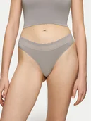 Majtki damskie - Triumph Stringi Feel Of Modal 10219764 Szary - miniaturka - grafika 1